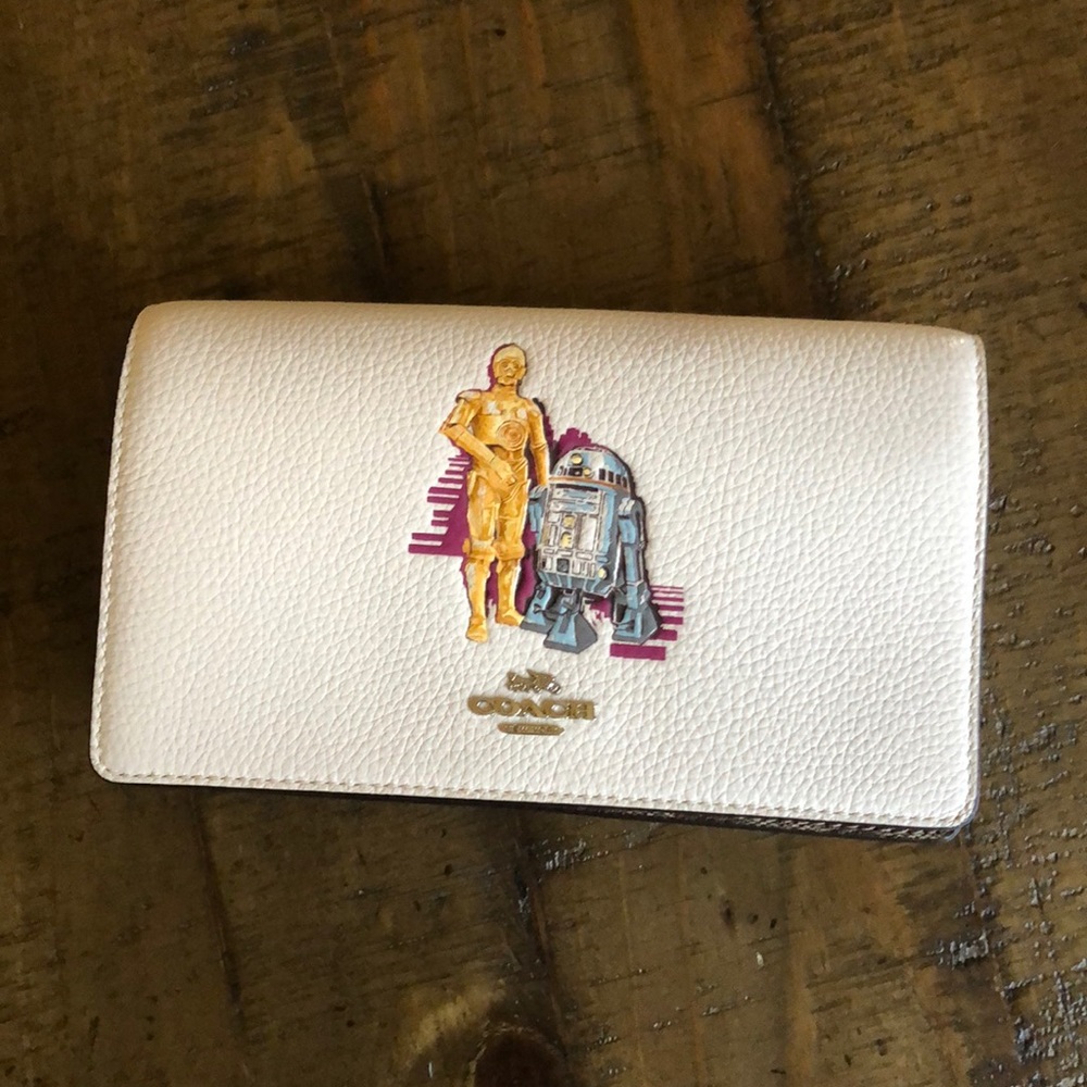 Coach Star Wars Clutch Crossbody Purse NWT R2D2